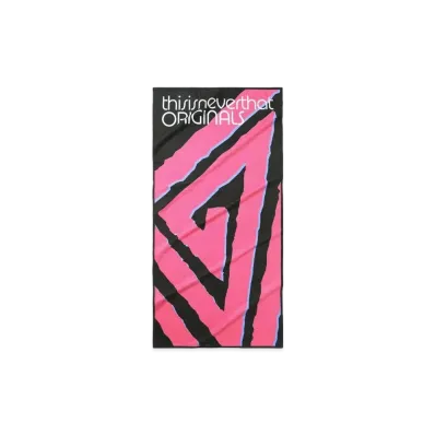 thisisneverthat TNT Spiral Triangle Towel "Pink"