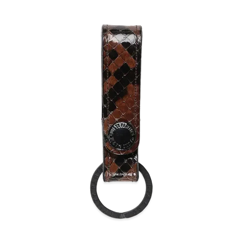 WACKO MARIA PYTHON LEATHER KEY HOLDER "Brown"