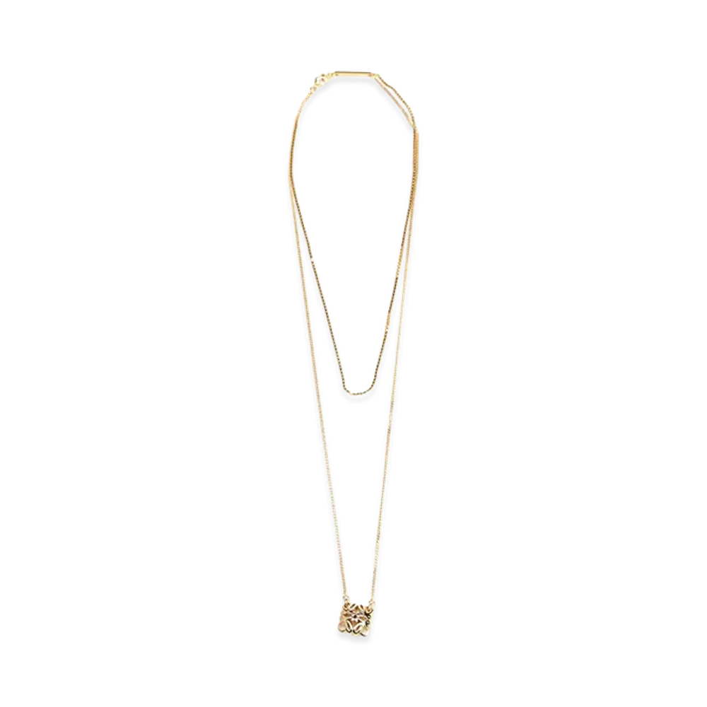 LOEWE Women's Anagram Bombe Necklace "Gold"