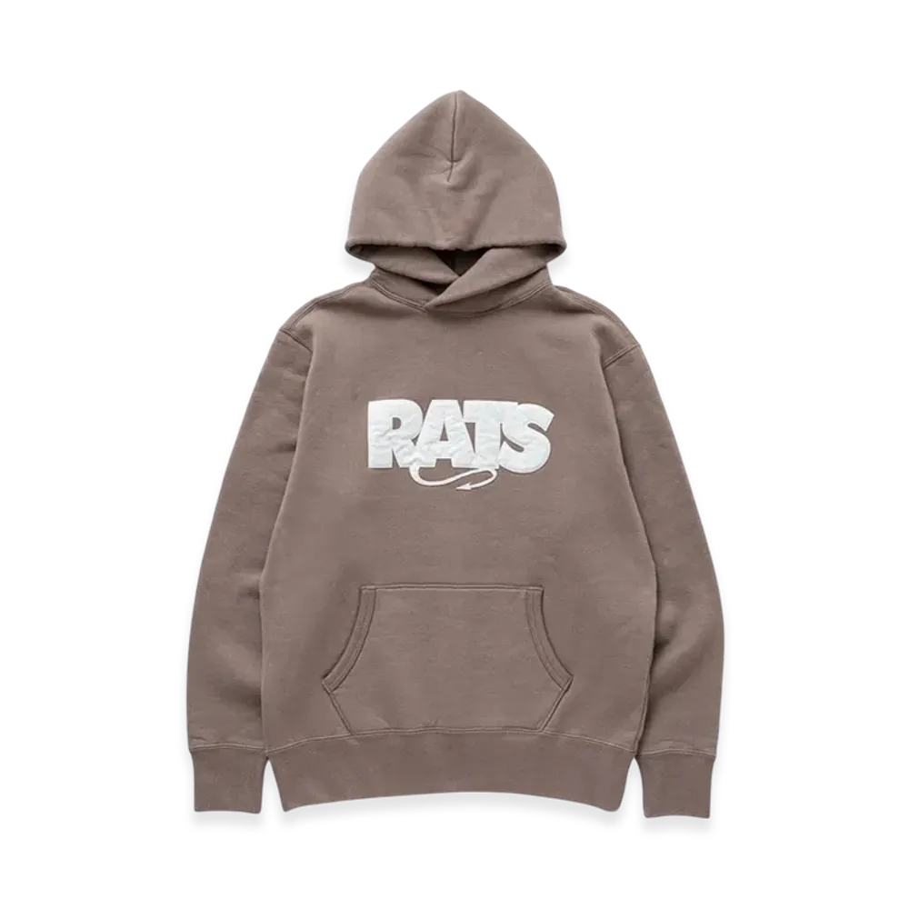 RATS Box Logo Hoodie "Khaki"