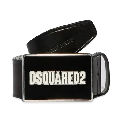 Dsquared2 Logo Plaque Belt #1 "Black"