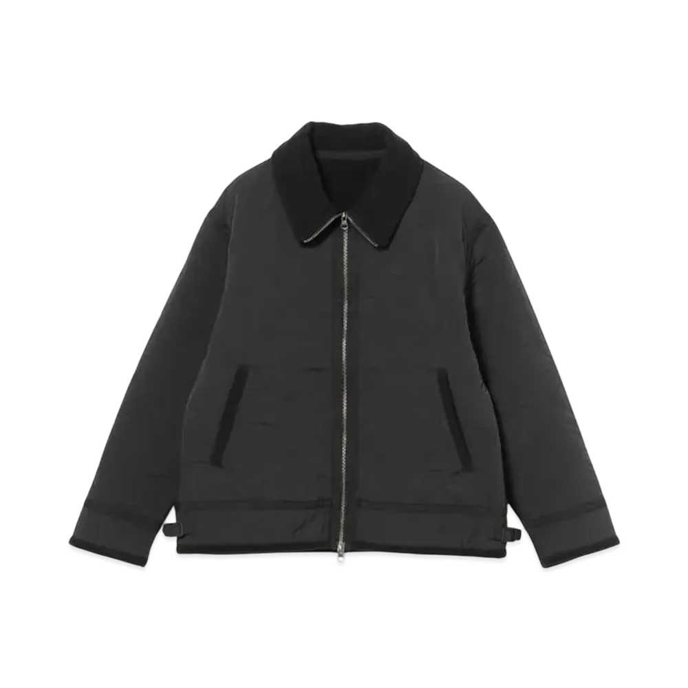 BEAMS Fleece Quilted Jacket "Black"