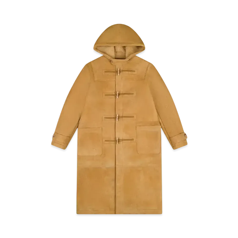 DENIM TEARS Derry Shearling Duffle Coat "Camel"