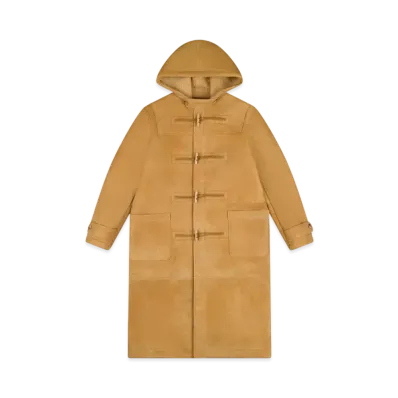 DENIM TEARS Derry Shearling Duffle Coat "Camel"