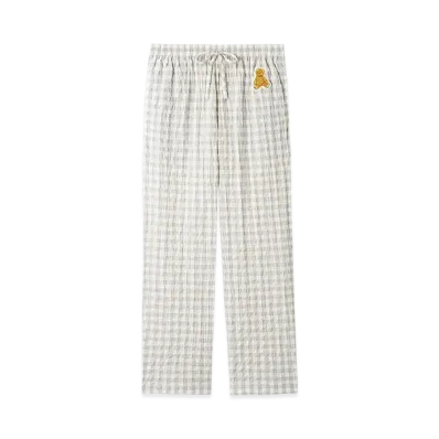 GELATO PIQUE Homme Gingham Check Long Pants "Gray"
