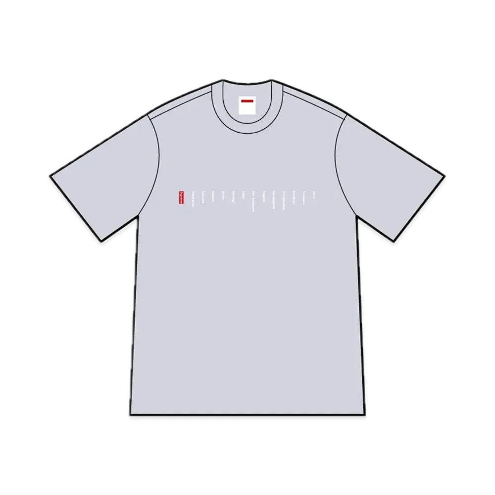 Supreme Location Tee "Heather Grey"