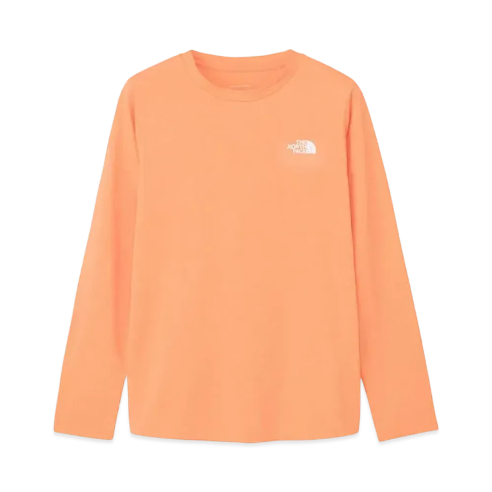 The North Face Long Sleeve One Point Logo Tee "Papaya"