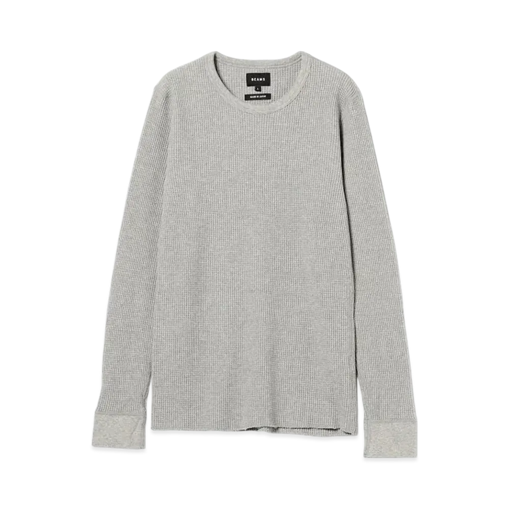 BEAMS Thermal Cut And Sew "TopGray"