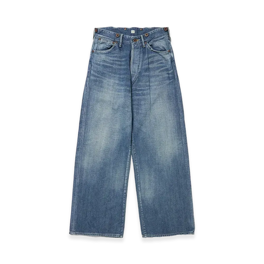 T.T Taiga Takahashi LOT.704 Denim Trousers C.1920's "Damaged Indigo"