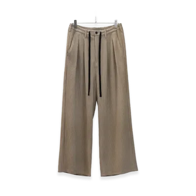 ANCELLM Wide Easy Pants "Greige"