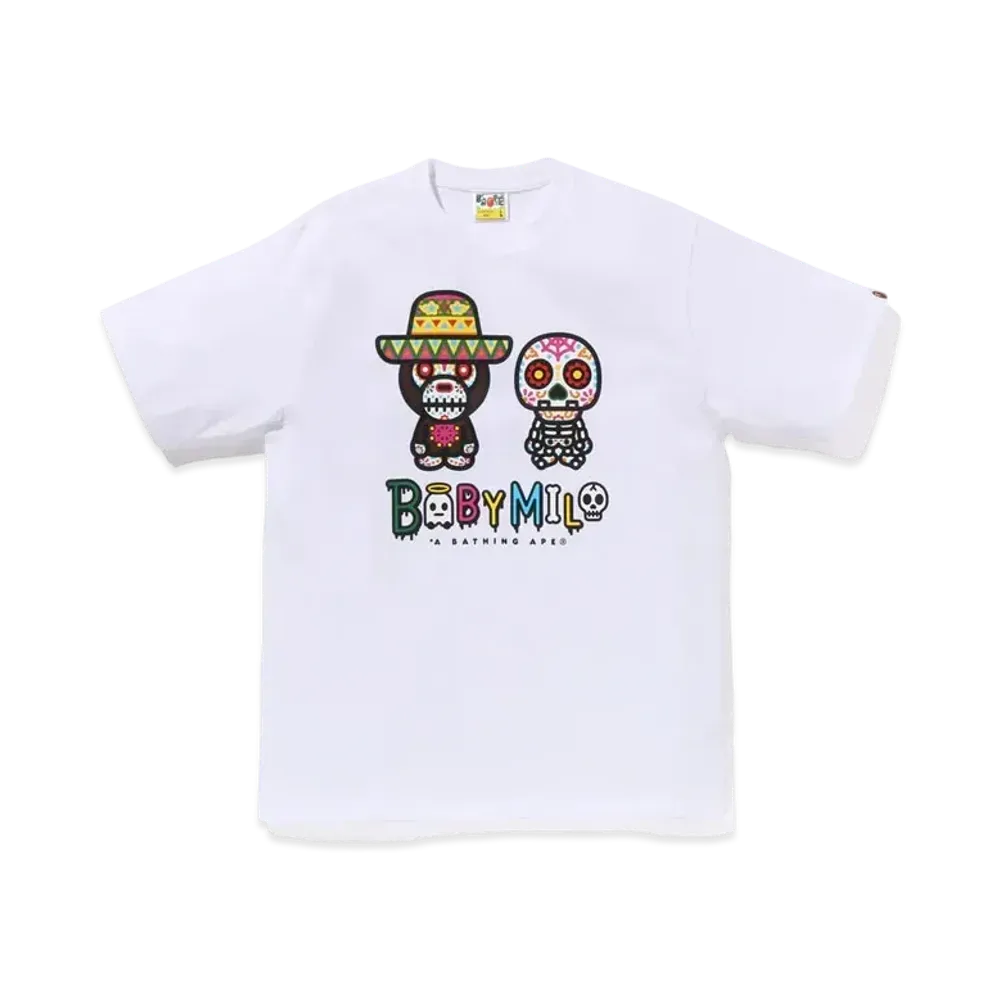 A BATHING APE Halloween Baby Milo Tee "White"