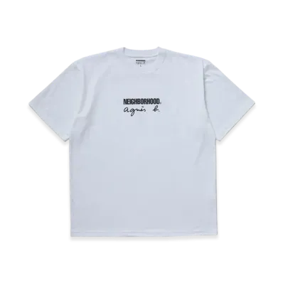 NEIGHBORHOOD x agnes b. Crewneck SS-1 "White"