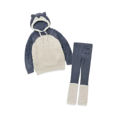 GELATO PIQUE x Pokemon Sleep Gelato Kabigon Hoodie&Leg Warmer Leggings Set "Navy"