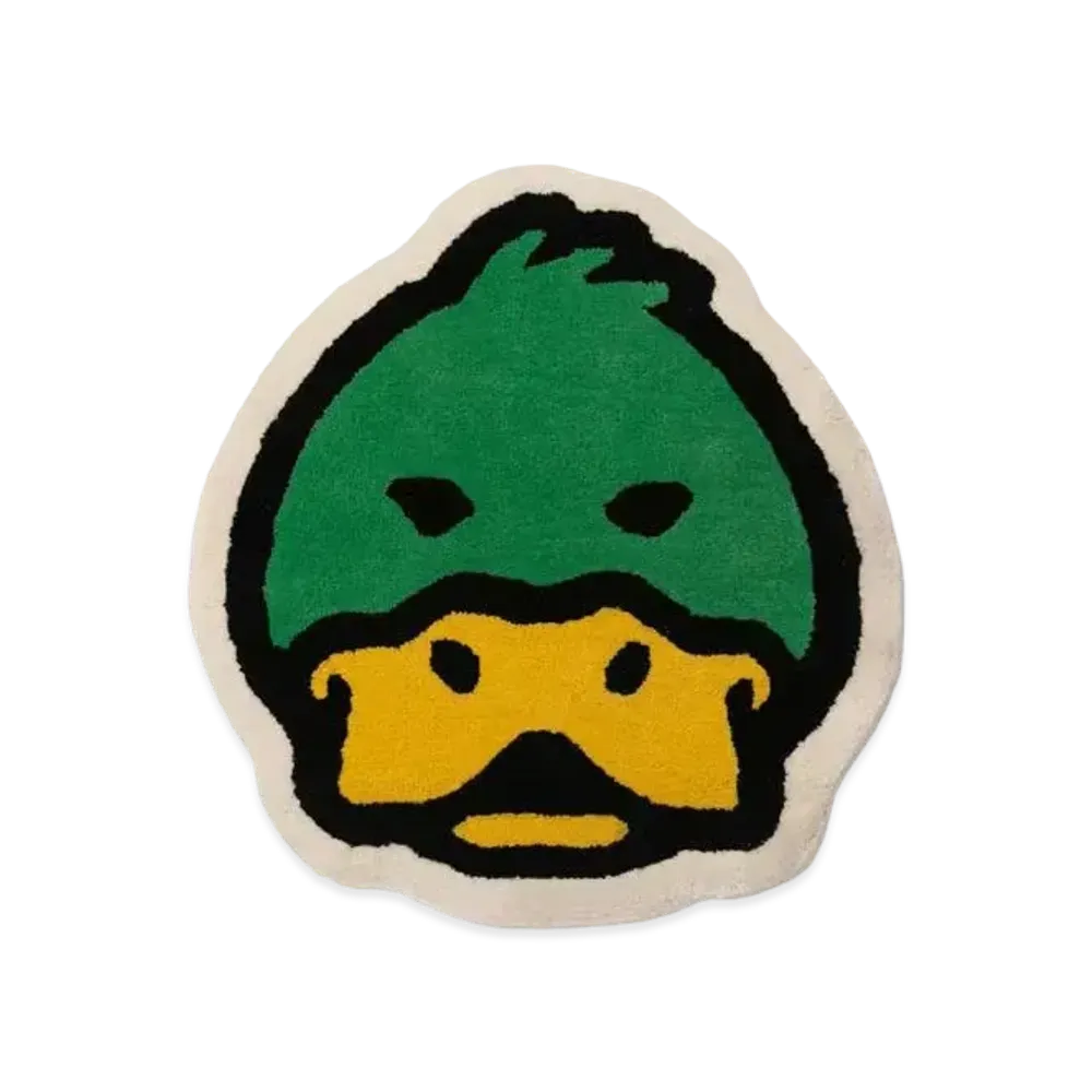 HUMAN MADE DUCK FACE RUG SMALL "Green"