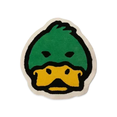 HUMAN MADE DUCK FACE RUG SMALL "Green"