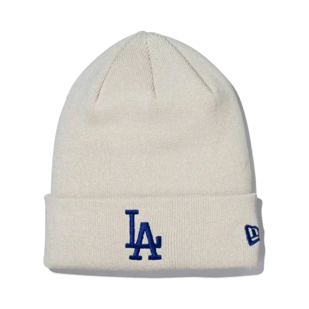 NEW ERA Basic Cuff Knit Cotton Knit Los Angeles Dodgers "Stone"