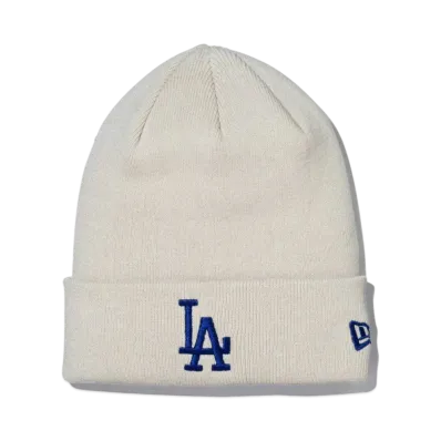 NEW ERA Basic Cuff Knit Cotton Knit Los Angeles Dodgers "Stone"