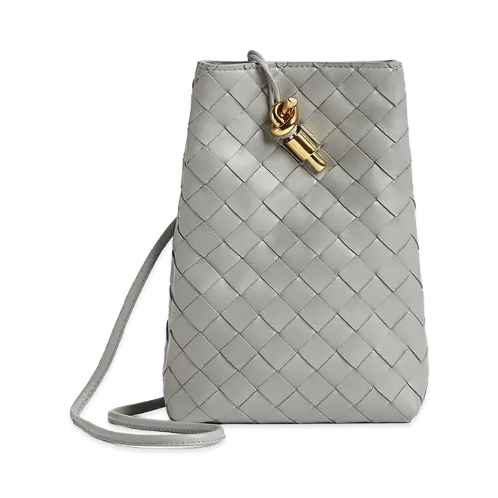 Bottega Veneta Andiamo Phone Pouch "Sterling"
