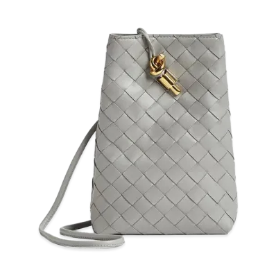 Bottega Veneta Andiamo Phone Pouch "Sterling"