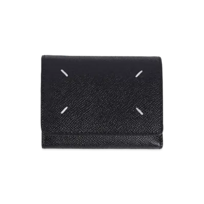 Maison Margiela ZIP COMPACT TRI FOLD "BLACK"