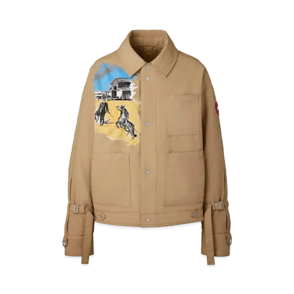 CANADA GOOSE x Rokh x Matt McCormick Padded Trucker Strap Jacket Graphic "Tan"