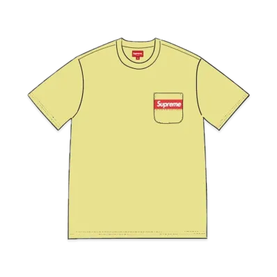 Supreme Mesh Stripe Pocket Tee "Yellow"