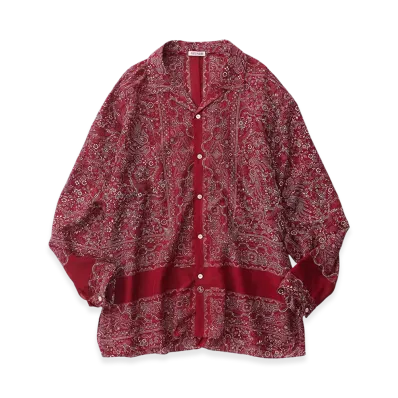 NICENESS Jamet Bandana Shirt "Red"