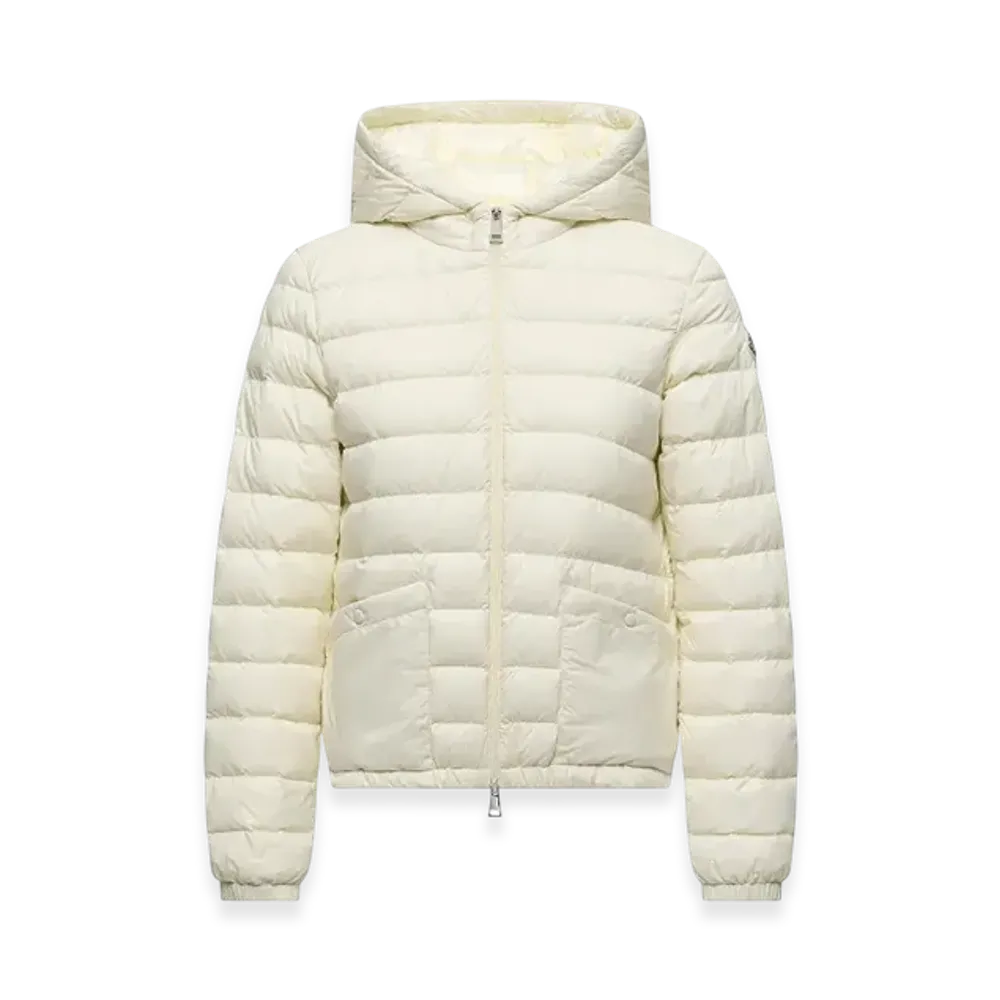 MONCLER Hede Hooded Short Down Jacket "White"