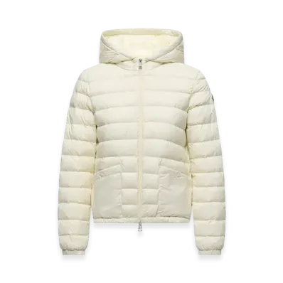 MONCLER Hede Hooded Short Down Jacket "White"