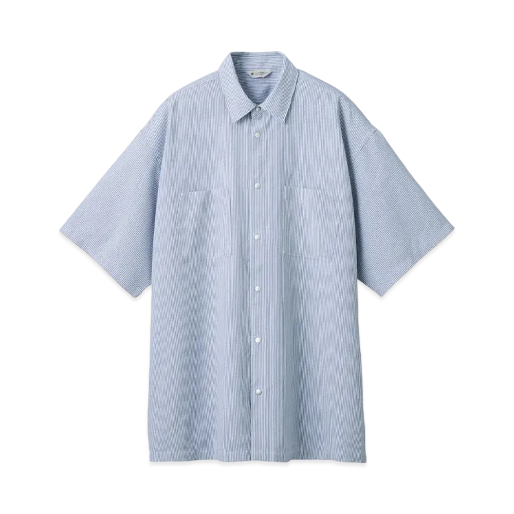 DESCENTE ALLTERRAIN 81 Sucker H/S Shirt "Saxe Stripe"
