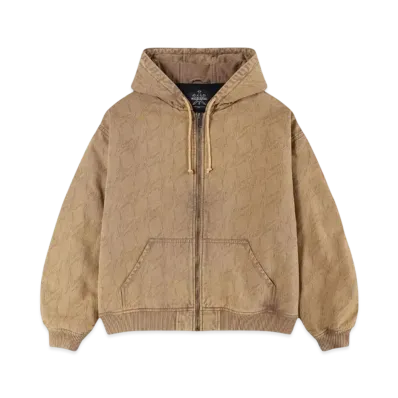 Unknown London Oversized Un Monogram Cargo Jacket "Brown"