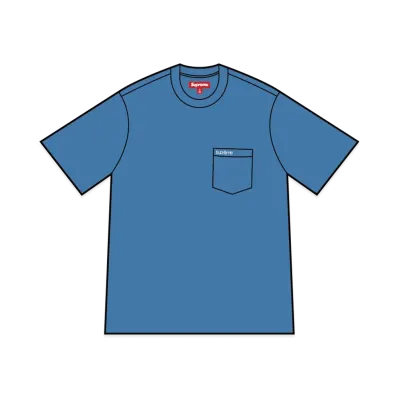 Supreme S/S Pocket Tee "Pale Royal" (25SS)