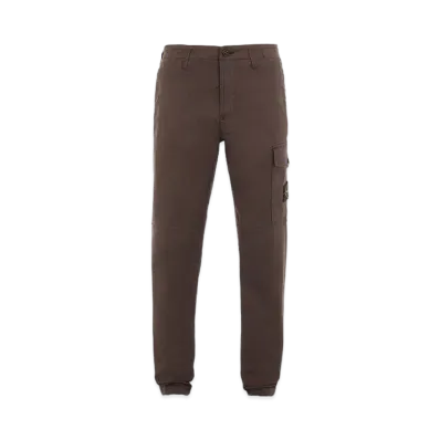 Stone Island 31410 STRETCH COTTON GABARDINE_SLIM FIT "Dark Brown"