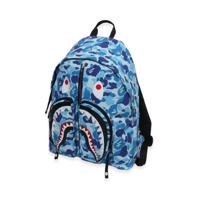 A BATHING APE ABC Camo Shark Daypack "Blue"