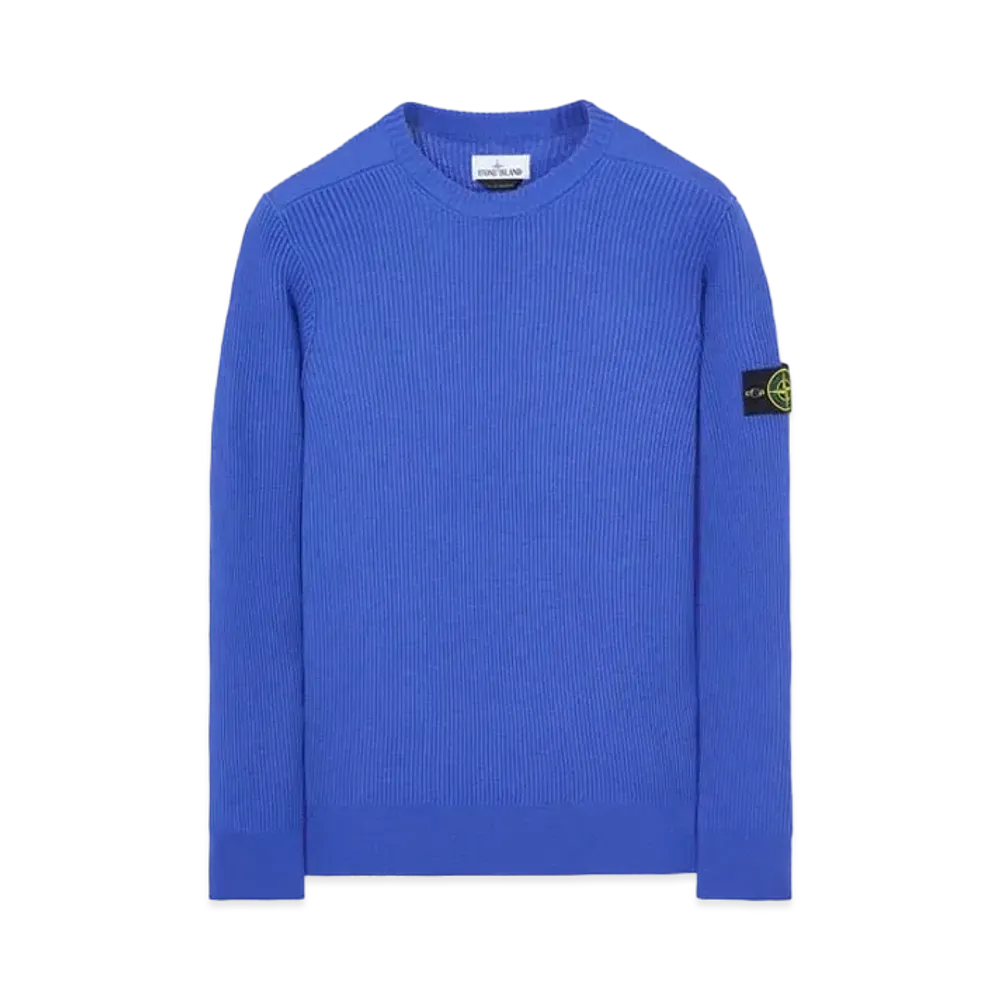 Stone Island 521C2 FULL RIB PURE WOOL "Periwinkle"