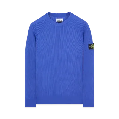 Stone Island 521C2 FULL RIB PURE WOOL "Periwinkle"