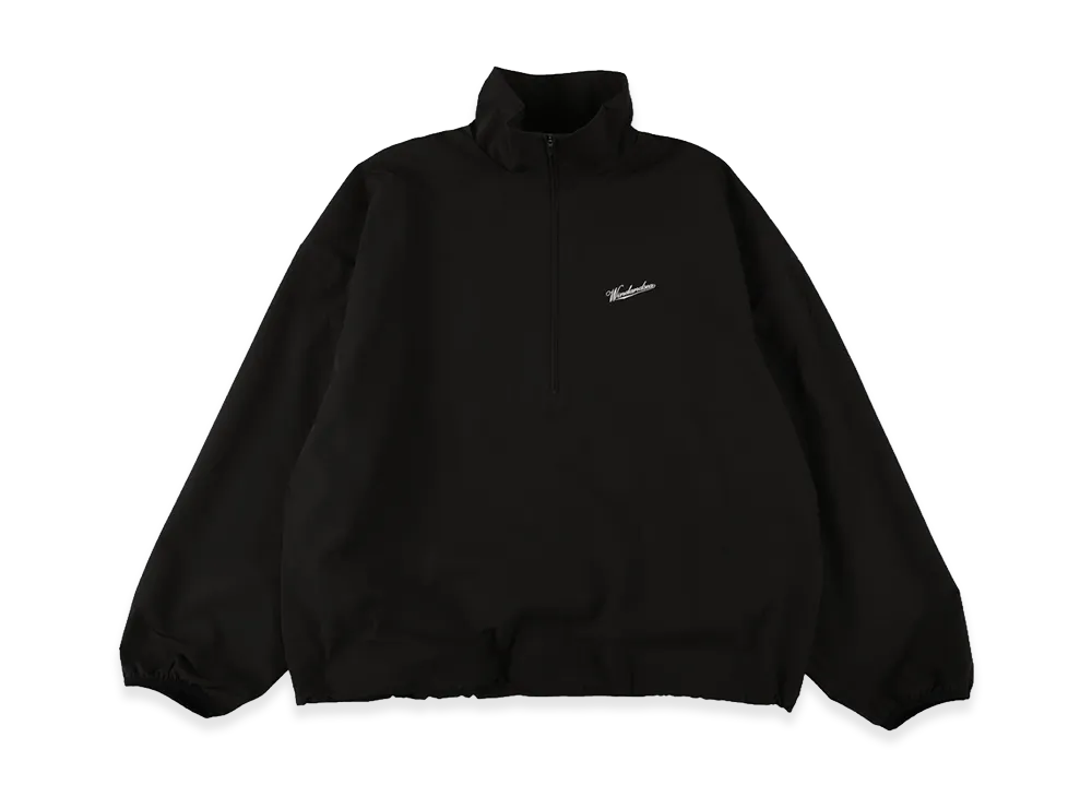 WIND AND SEA Nylon Half Zip Up Jacket "Black"