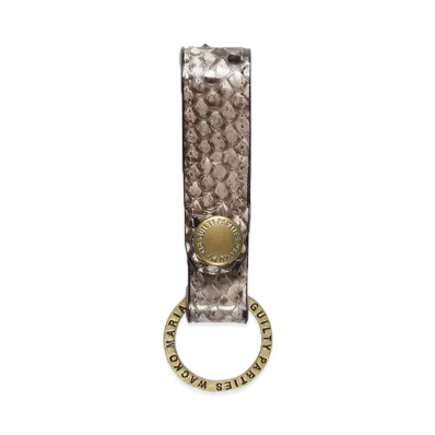 WACKO MARIA Python Leather Key Holder "White"