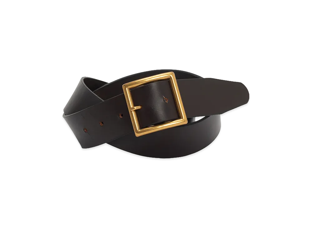 visvim Plain Belt 40mm "DK.Brown"