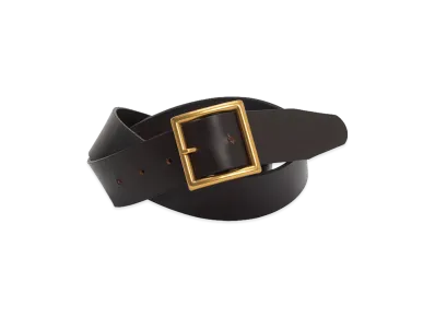 visvim Plain Belt 40mm "DK.Brown"