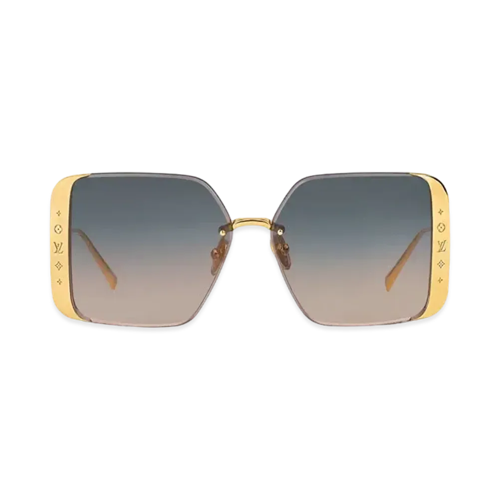 Louis Vuitton LV Moon Metal Square Sunglasses "Gold"