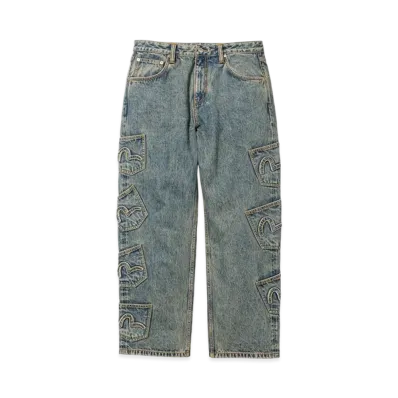 F-LAGSTUF-F x Evisu Many Pocket Denim Pants "Black"