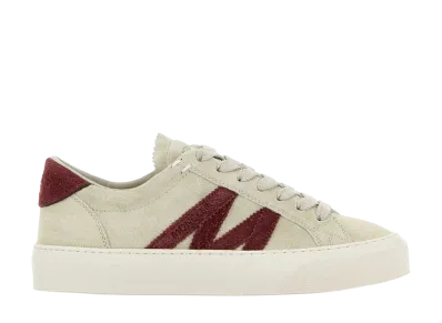 Moncler Women's Sand Suede Monaco2 Sneakers "Beige"