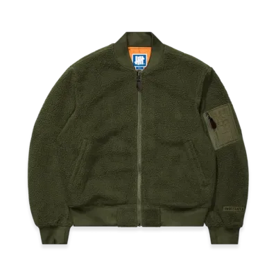 UNDEFEATED Polar Fleece MA-1 Jacket "Olive"