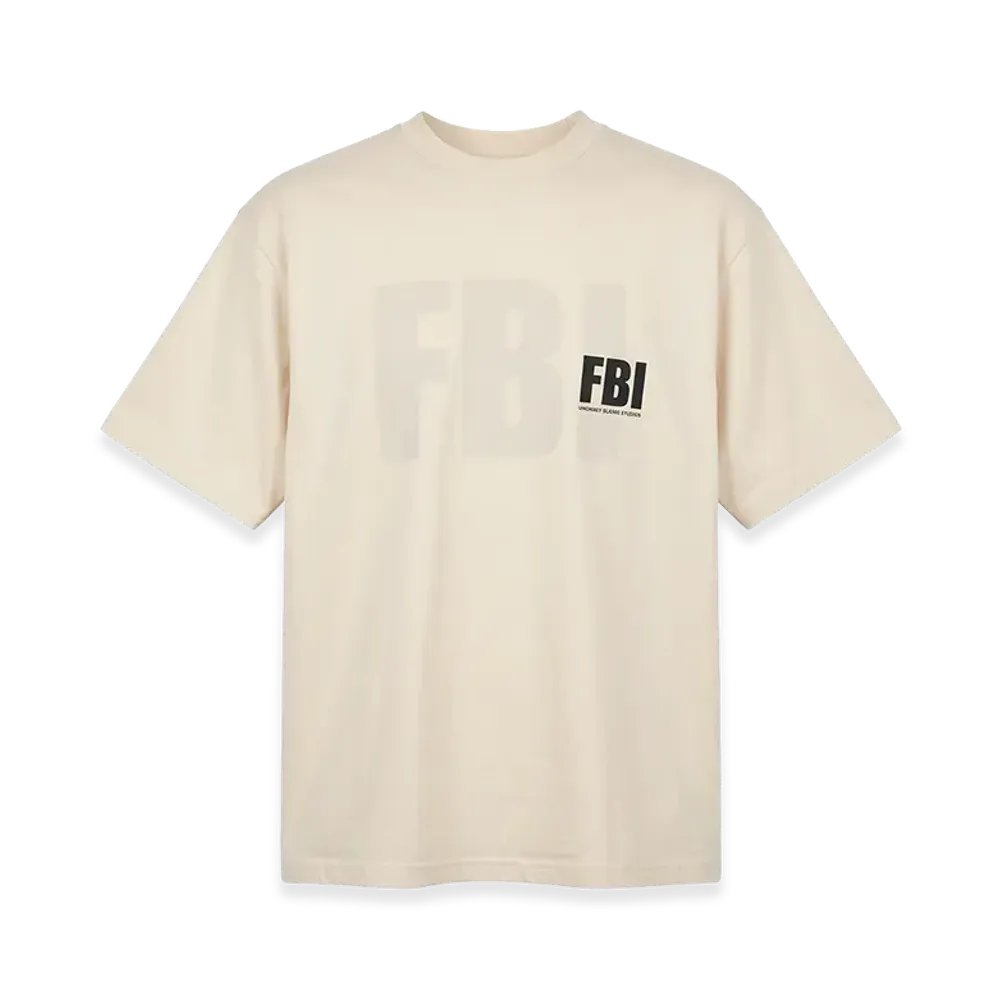 BALENCIAGA FBI Oversized T-Shirt "Beige"