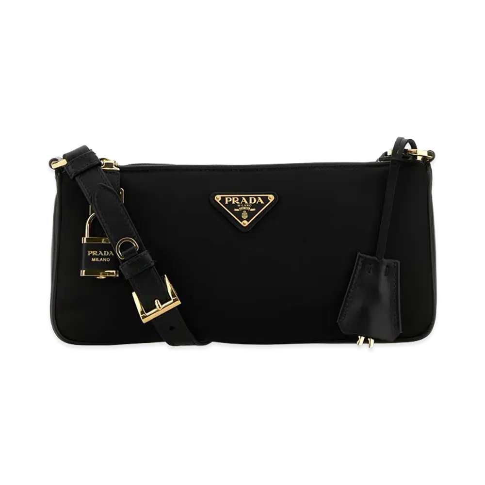 PRADA Wonen's Re-Nylon Crossbody Bag "Black"