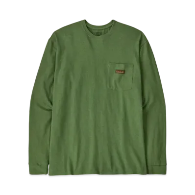 Patagonia Men's Longsleep Work Pocket Tee "Terrain Green"