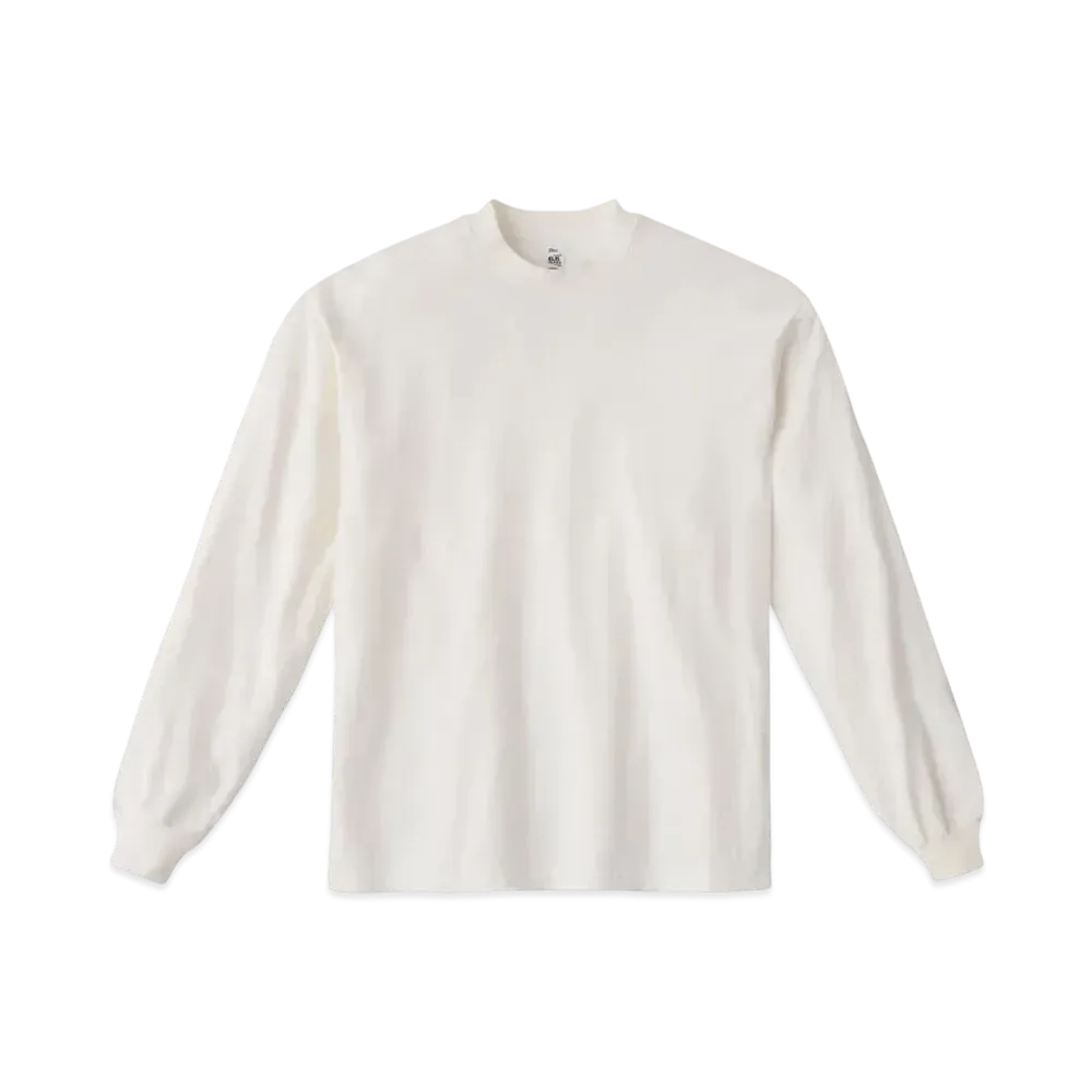 Los Angeles Apparel 6.5oz Long Sleeve Garment Dye Crew Neck T-Shirt "Off White"