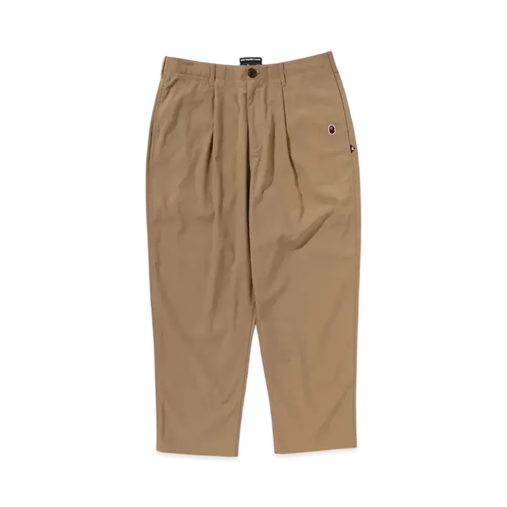 A BATHING APE Mr. BATHING APE 24FW Tuck Chino Pants "Beige"