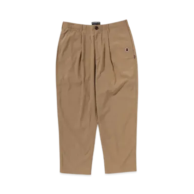 A BATHING APE Mr. BATHING APE 24FW Tuck Chino Pants "Beige"